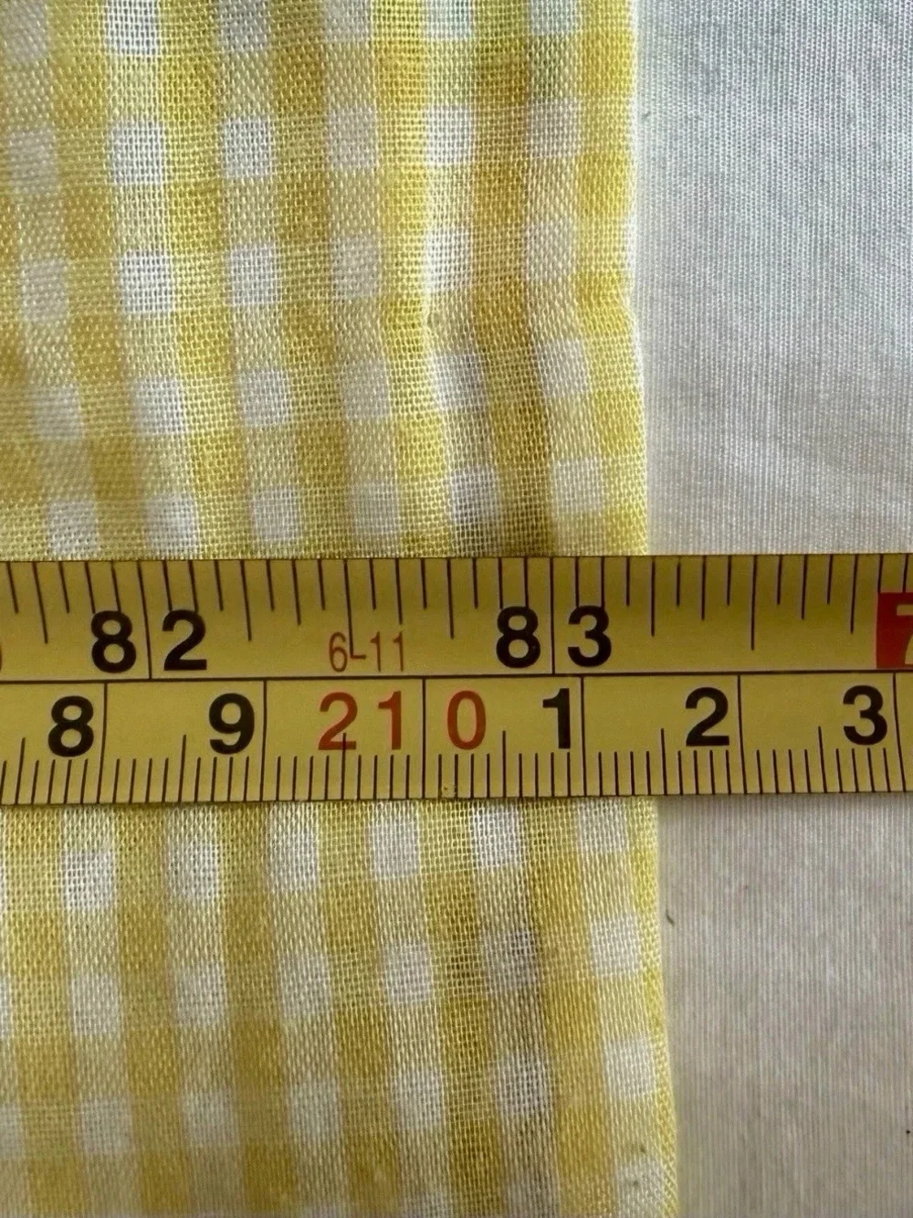 VTG Handmade Rail Fence Quilt Queen Yellow Gingham Cottagecore Floral